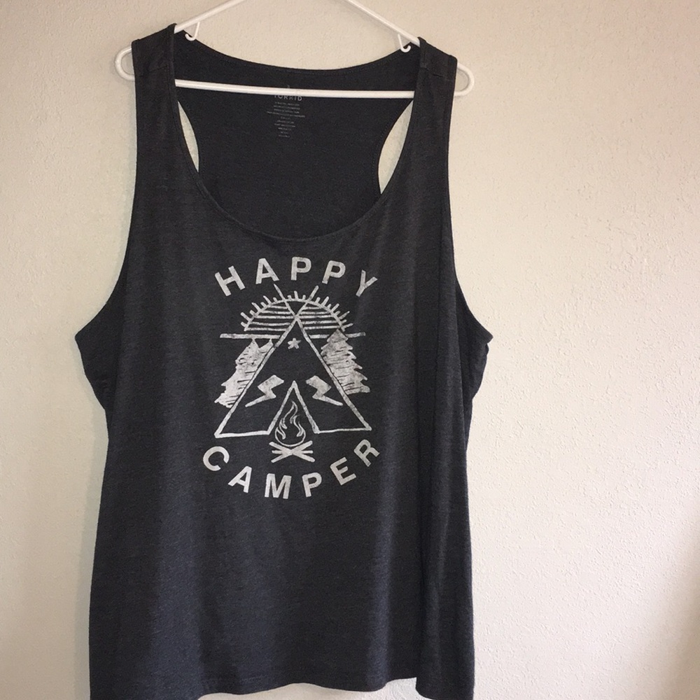 "Happy camper" muscle tank